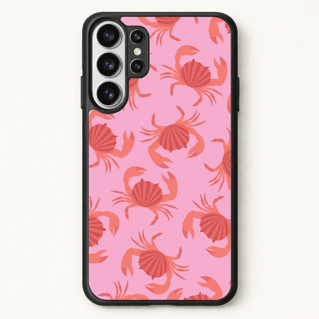 Crab Pattern - Sealife Phone Case for Galaxy S26 Ultra