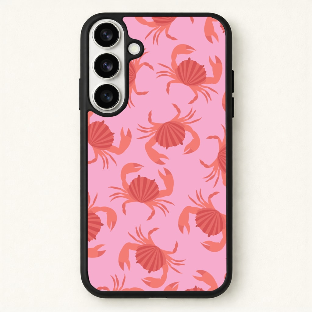 Crab Pattern - Sealife Phone Case for Galaxy S26 Plus