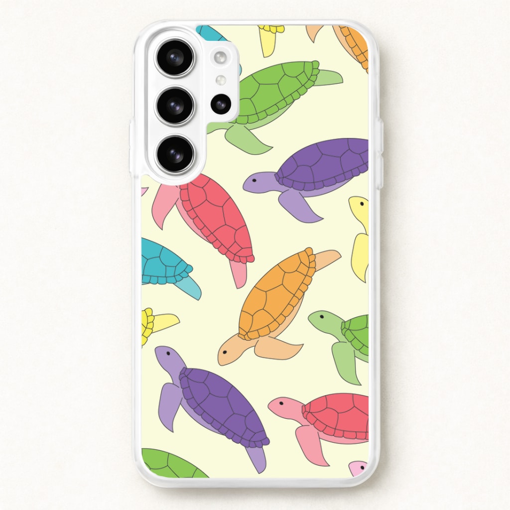 Multi Coloured Turtle Pattern - Sealife Phone Case for Galaxy S26 Ultra