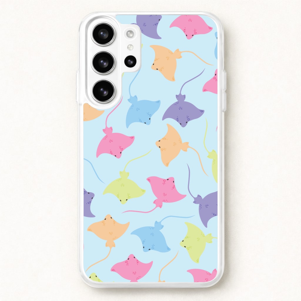 Multi Coloured Sting Ray Pattern - Sealife Phone Case for Galaxy S26 Ultra