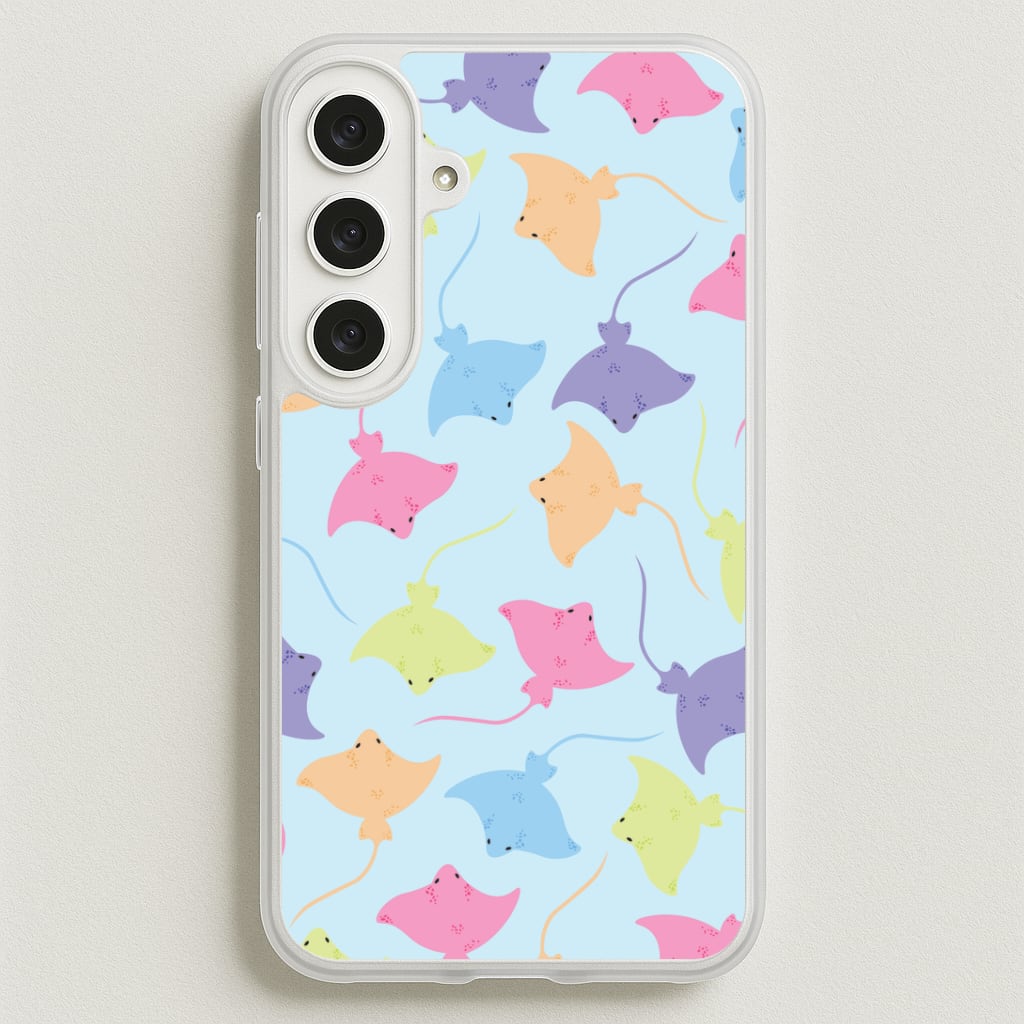 Multi Coloured Sting Ray Pattern - Sealife Phone Case for Galaxy S25FE