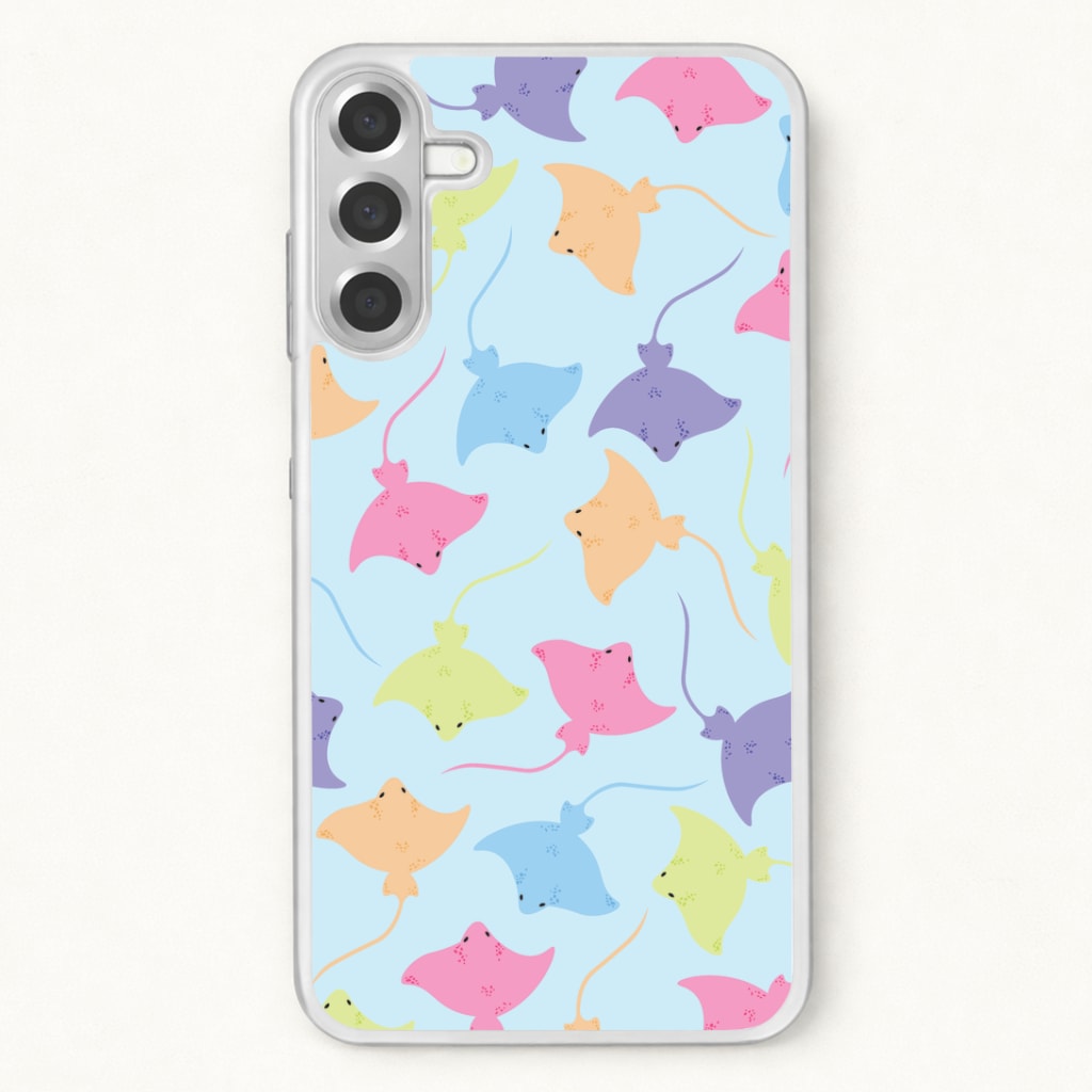 Multi Coloured Sting Ray Pattern - Sealife Phone Case for Galaxy A17