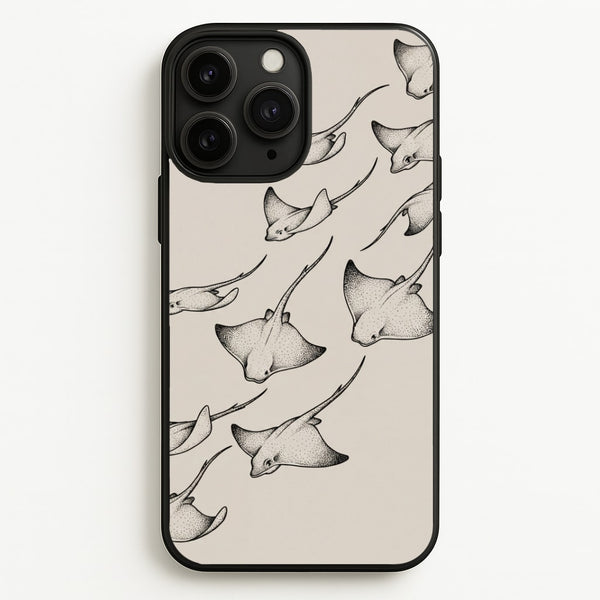 Stippled Stingray Scatter Phone Case - iPhone 11 Pro Max / Standard