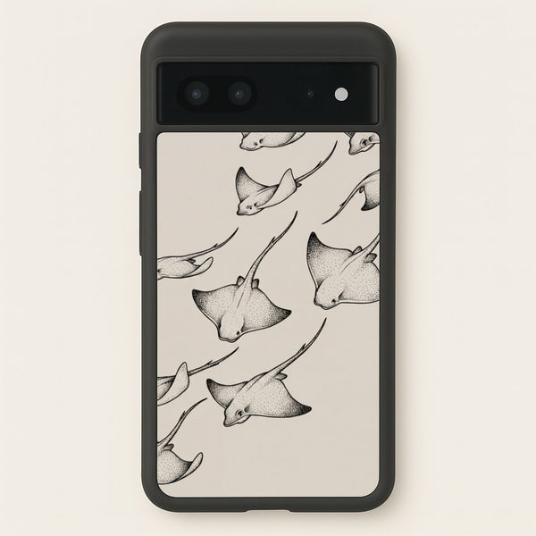 Stippled Stingray Scatter Phone Case - Google Pixel 7 / Standard