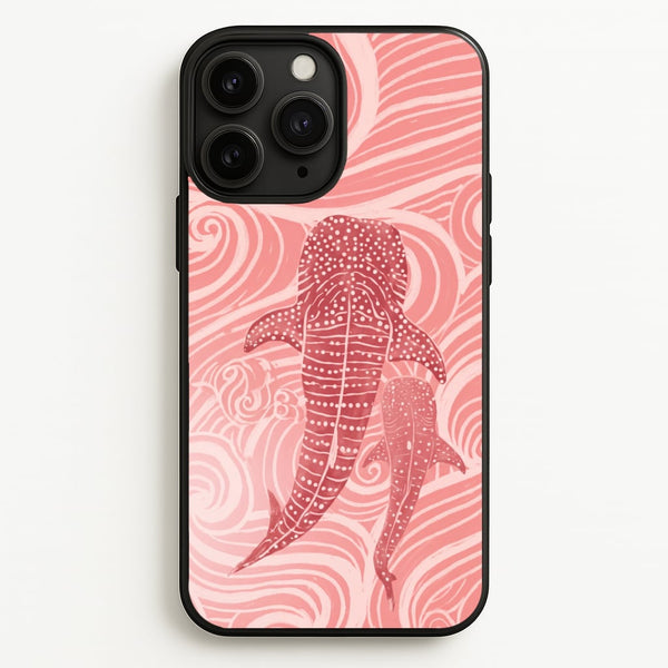 Rose Whale Shark Swirls Phone Case - iPhone 11 Pro Max / Standard
