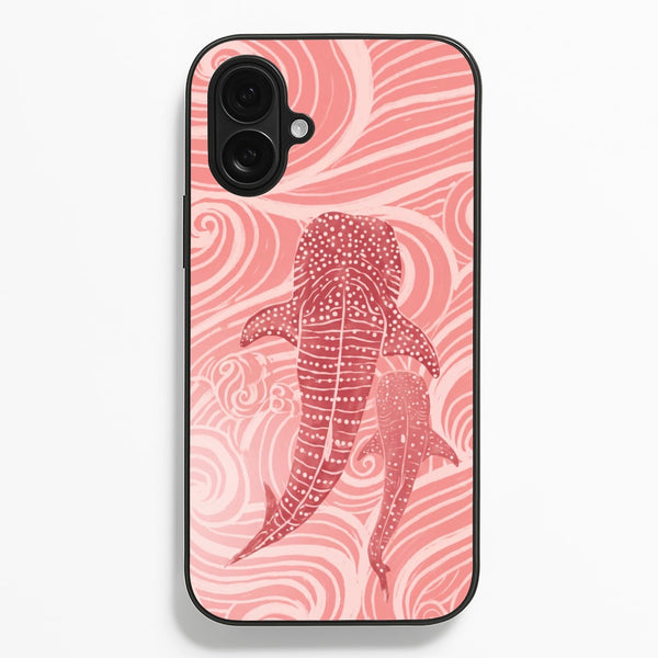 Rose Whale Shark Swirls Phone Case - iPhone 17 / Standard