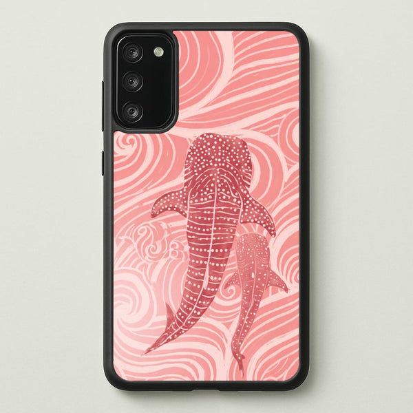 Rose Whale Shark Swirls Phone Case - Galaxy S20 / Standard