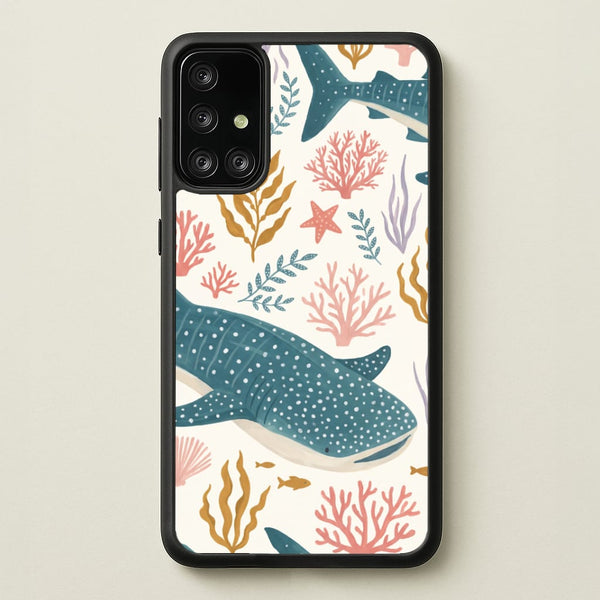 Spotted Whale Shark Reef Phone Case - Galaxy A71 / Standard