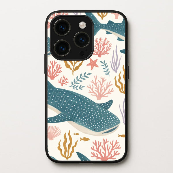 Spotted Whale Shark Reef Phone Case - iPhone 15 Pro Max / Standard