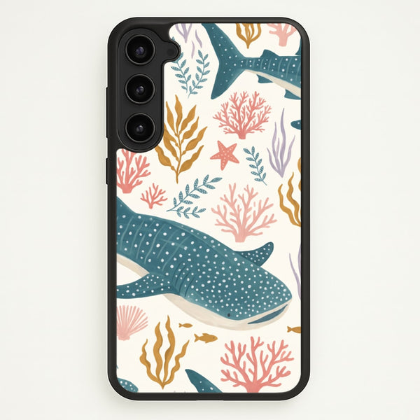 Spotted Whale Shark Reef Phone Case - Galaxy S23 Plus / Standard