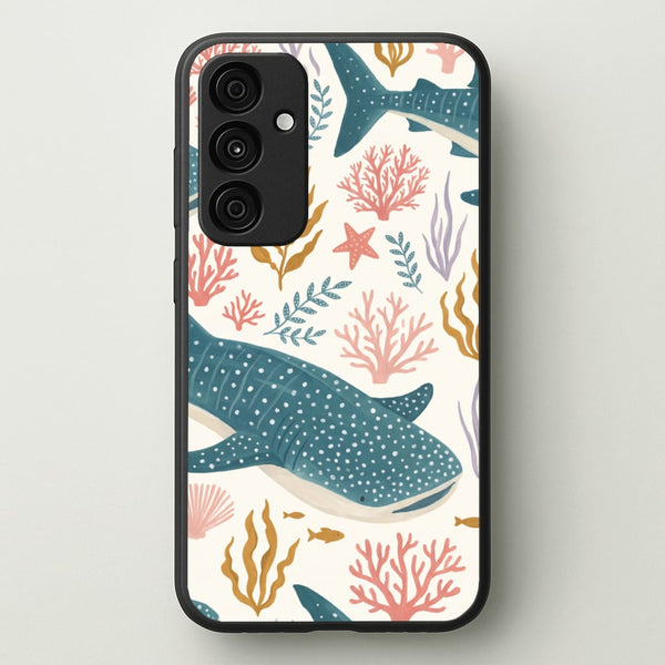 Spotted Whale Shark Reef Phone Case - Galaxy A55 / Standard