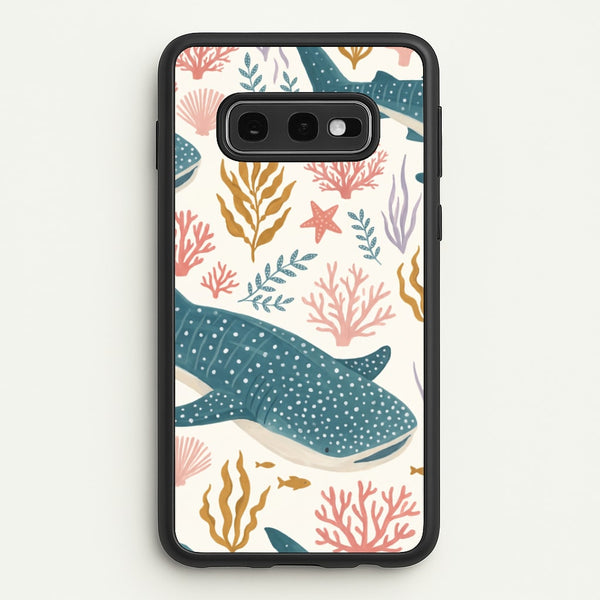 Spotted Whale Shark Reef Phone Case - Galaxy S10e / Standard