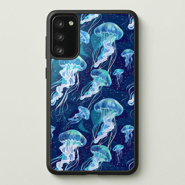 Glowing Jellyfish Drift Phone Case - Galaxy S20 / Standard