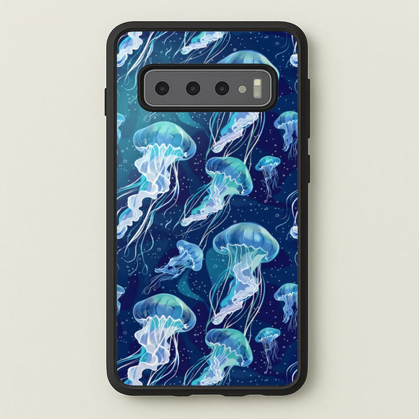 Glowing Jellyfish Drift Phone Case - Galaxy S10 / Standard