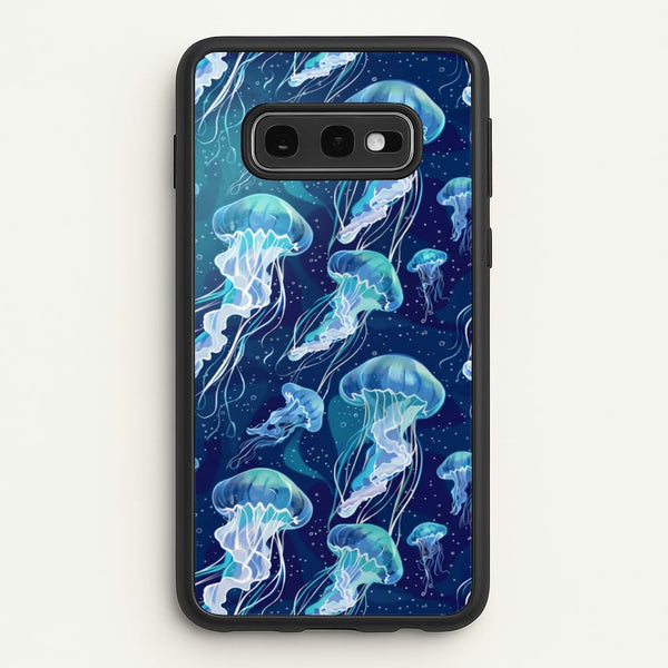 Glowing Jellyfish Drift Phone Case - Galaxy S10e / Standard
