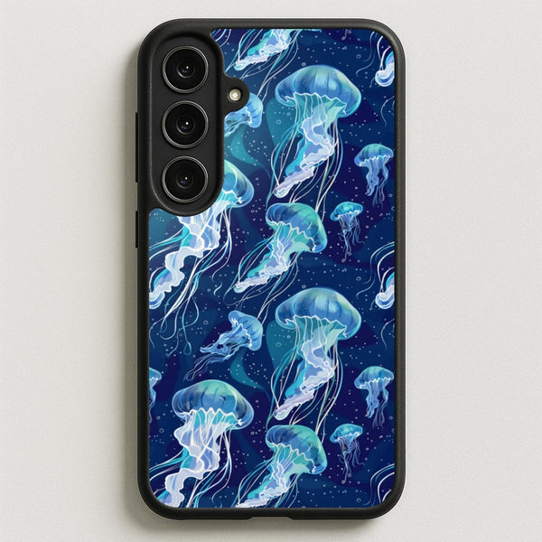 Glowing Jellyfish Drift Phone Case - Galaxy S25FE / Standard