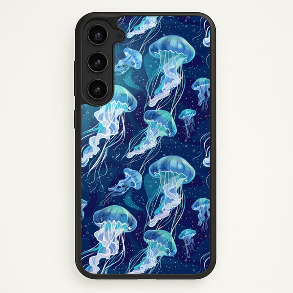 Glowing Jellyfish Drift Phone Case - Galaxy S23 Plus / Standard