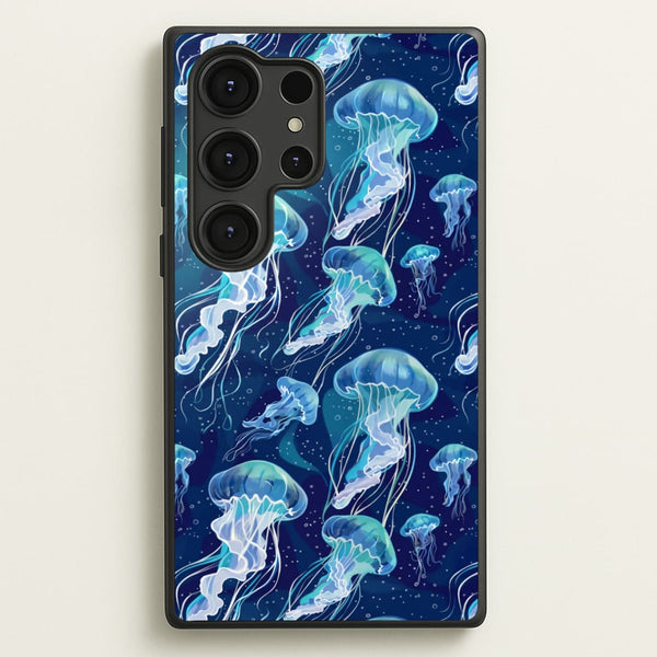 Glowing Jellyfish Drift Phone Case - Galaxy S25 Ultra / Standard