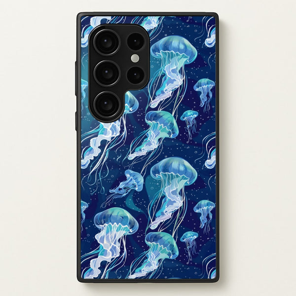 Glowing Jellyfish Drift Phone Case - Galaxy S24 Ultra / Standard