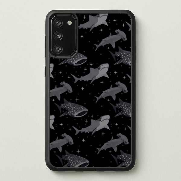 Black Shark Pattern Phone Case - Galaxy S20 / Standard