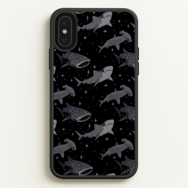 Black Shark Pattern Phone Case - iPhone XS Max / Standard