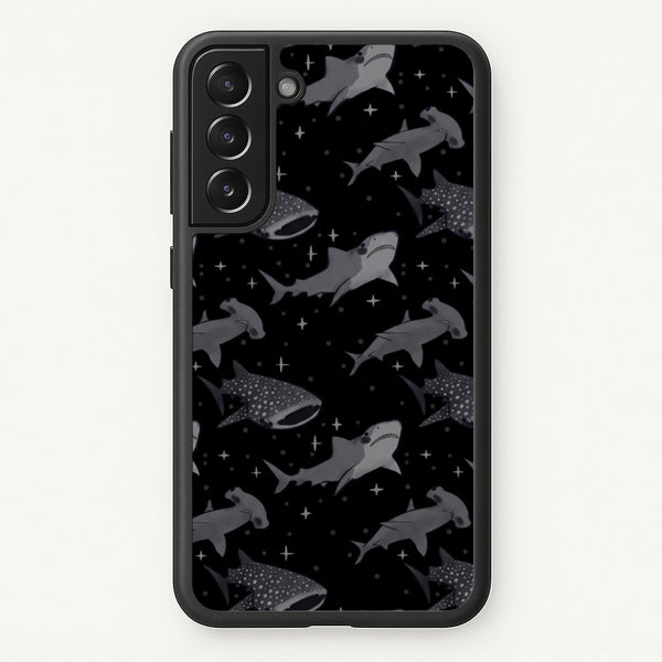 Black Shark Pattern Phone Case - Galaxy S22 Plus / Standard