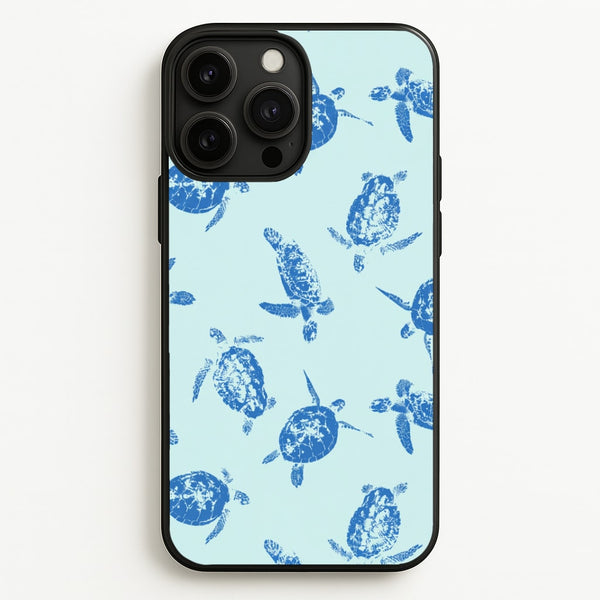 Blue Sea Turtles Phone Case - iPhone 13 Pro / Standard