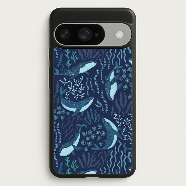 Midnight Whale Reef Phone Case - Google Pixel 10 / 10 Pro / Standard