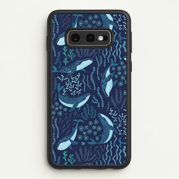 Midnight Whale Reef Phone Case - Galaxy S10e / Standard