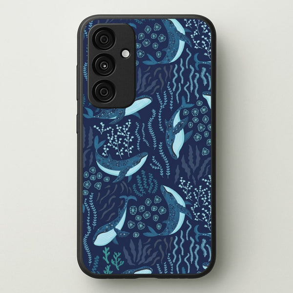 Midnight Whale Reef Phone Case - Galaxy A55 / Standard