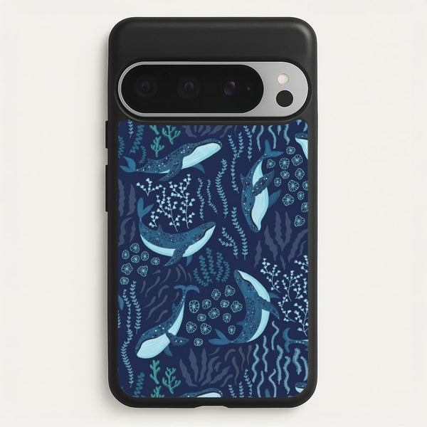 Midnight Whale Reef Phone Case - Google Pixel 9 Pro XL / Standard