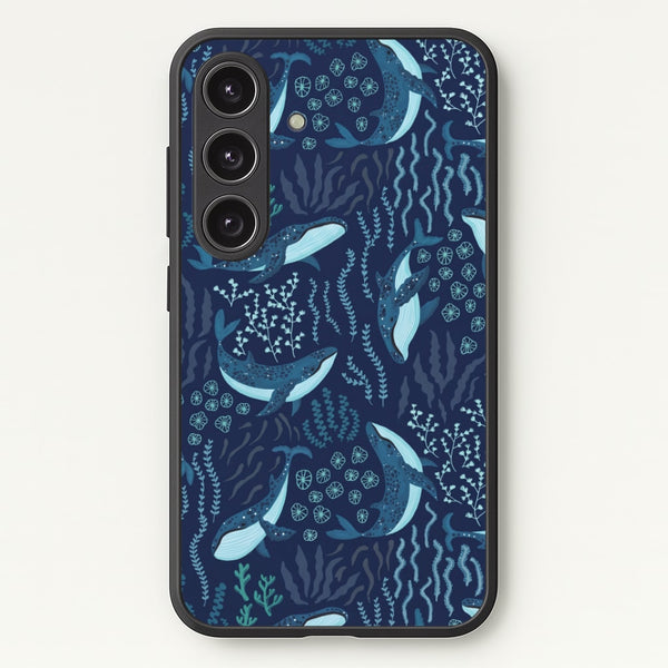 Midnight Whale Reef Phone Case - Galaxy S24 Plus / Standard