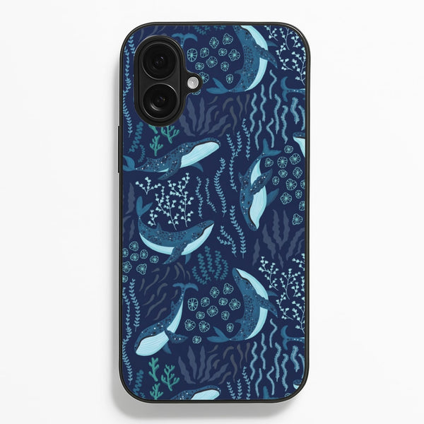 Midnight Whale Reef Phone Case - iPhone 16 Plus / Standard