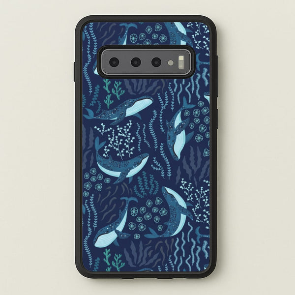Midnight Whale Reef Phone Case - Galaxy S10 / Standard