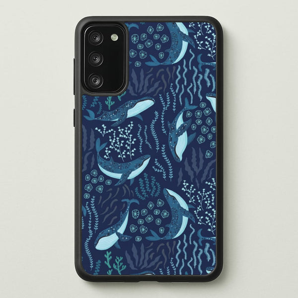 Midnight Whale Reef Phone Case - Galaxy S20FE / Standard