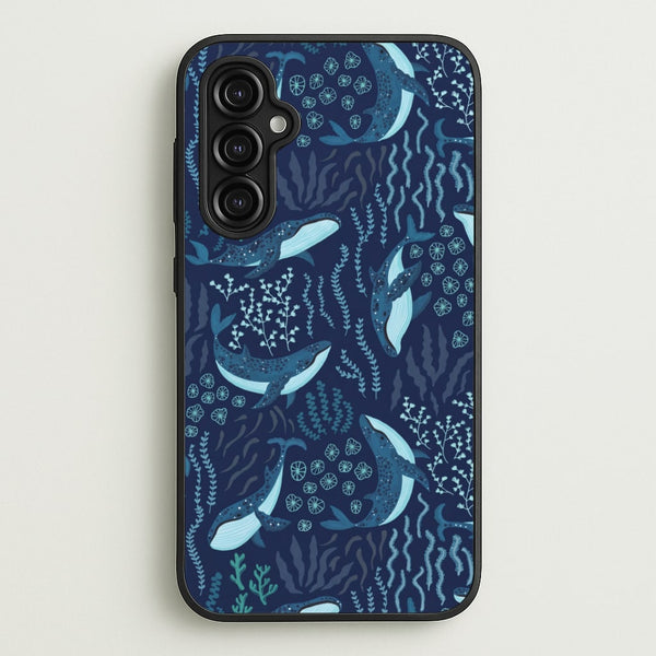 Midnight Whale Reef Phone Case - Galaxy A14 / Standard