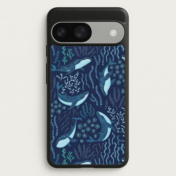 Midnight Whale Reef Phone Case - Google Pixel 9 / 9 Pro / Standard