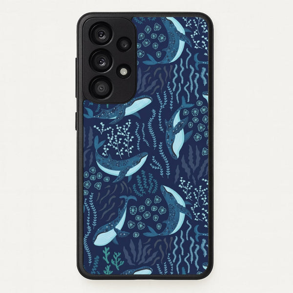 Midnight Whale Reef Phone Case - Galaxy A33 / Standard
