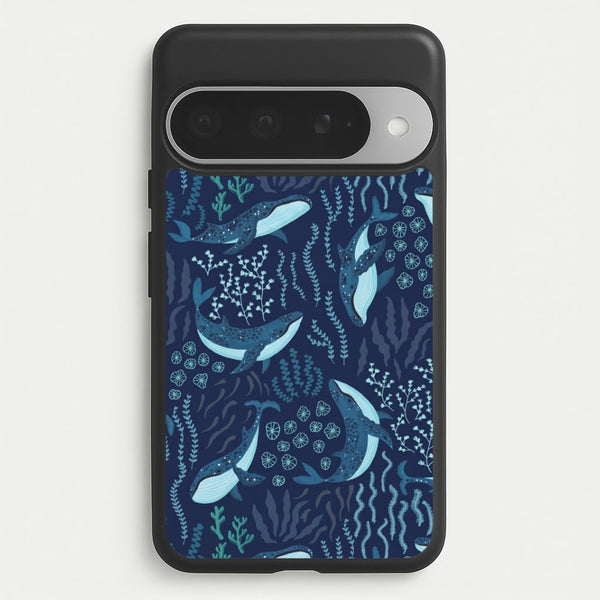 Midnight Whale Reef Phone Case - Google Pixel 10 Pro XL / Standard