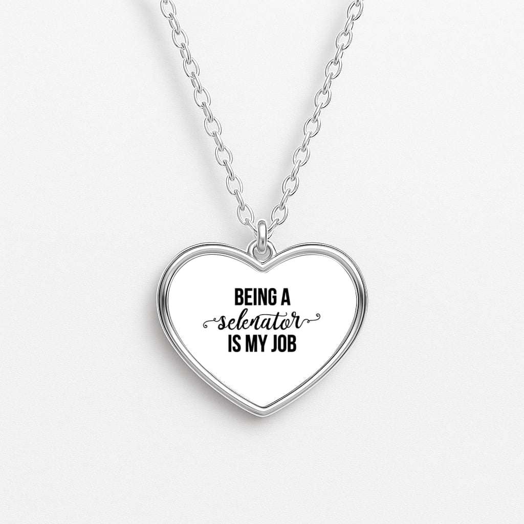 Being A Selenator Is My Job... Heart Necklace