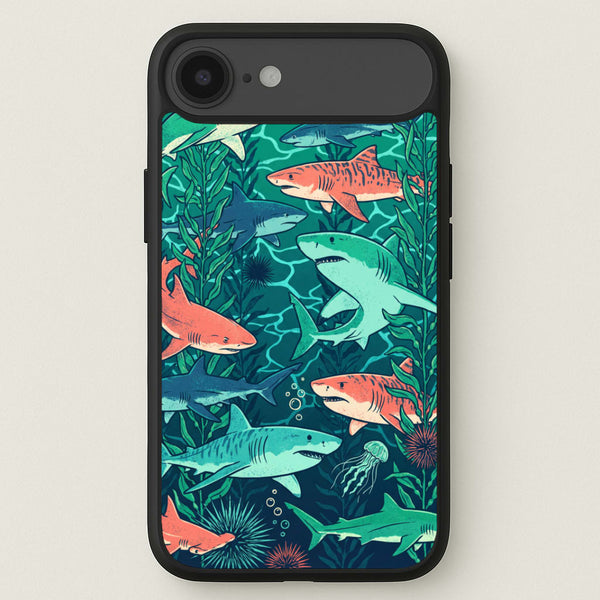Retro Sharks Phone Case - iPhone 17 Air / Standard