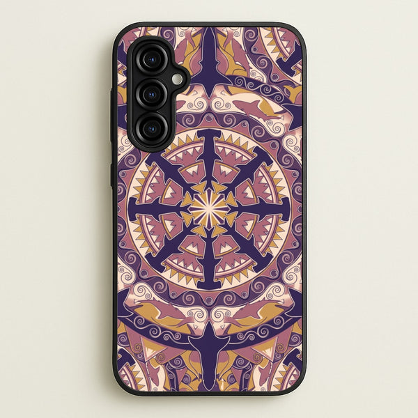 Ornate Sharks Phone Case - Galaxy A54 / Standard