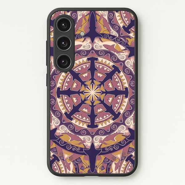 Ornate Sharks Phone Case - Galaxy S25 Plus / Standard