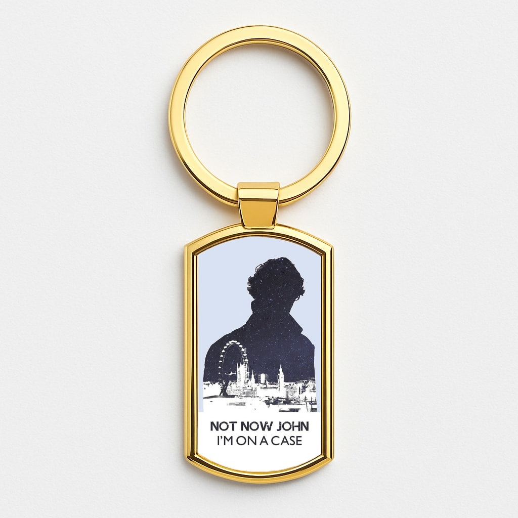 Now Now John, I'm On A Case Gold Keyring
