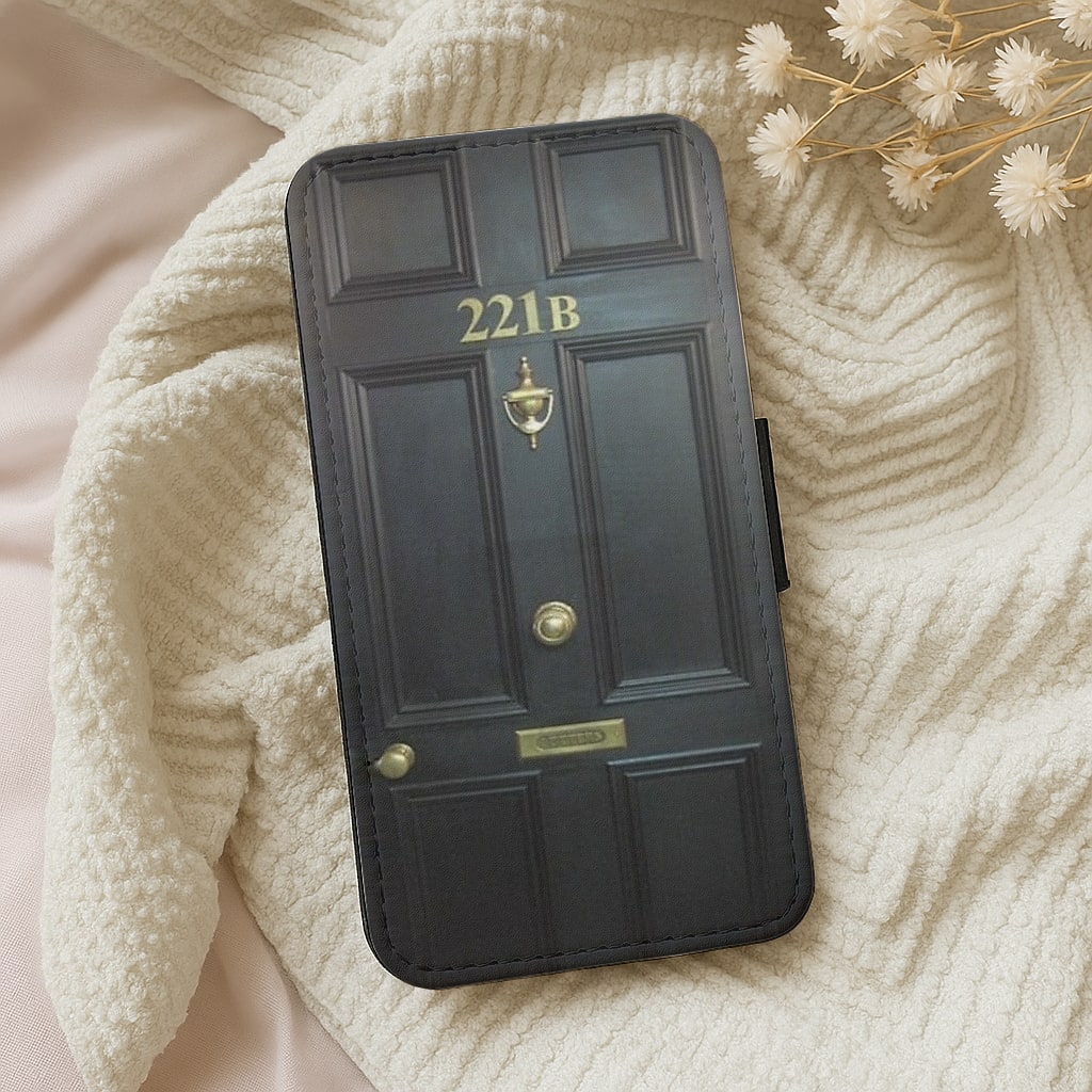 221B Baker Street Door Wallet Phone Case