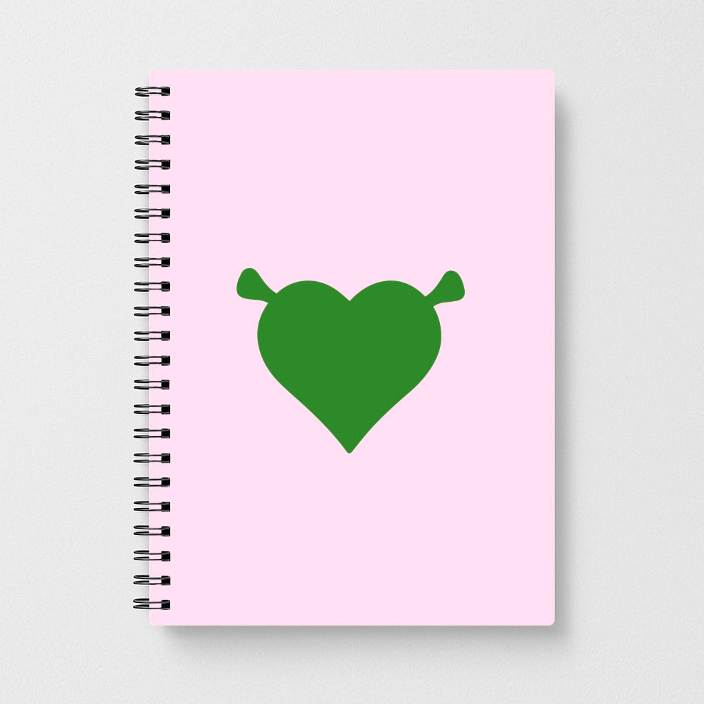 Shrek Heart Notebook