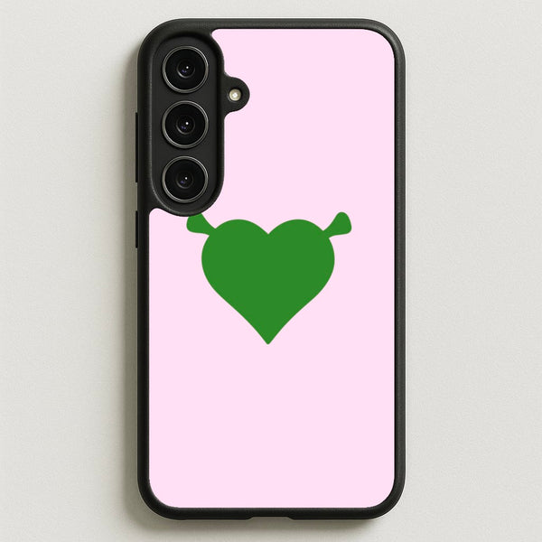 Green Ogre Heart Phone Case for Galaxy S25FE