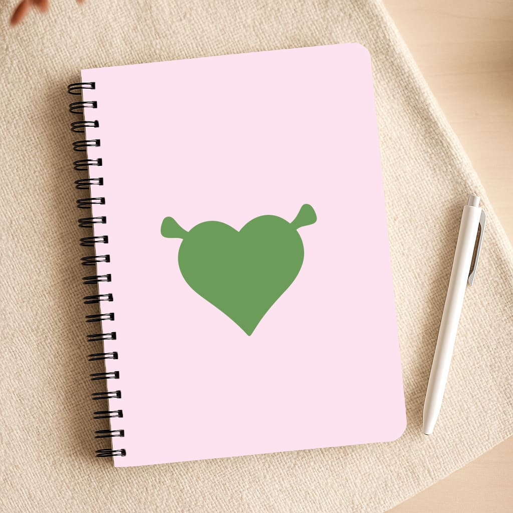 Green Ogre Heart Notepad
