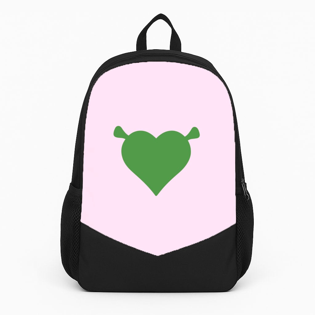 Green Ogre Heart Large Backpack