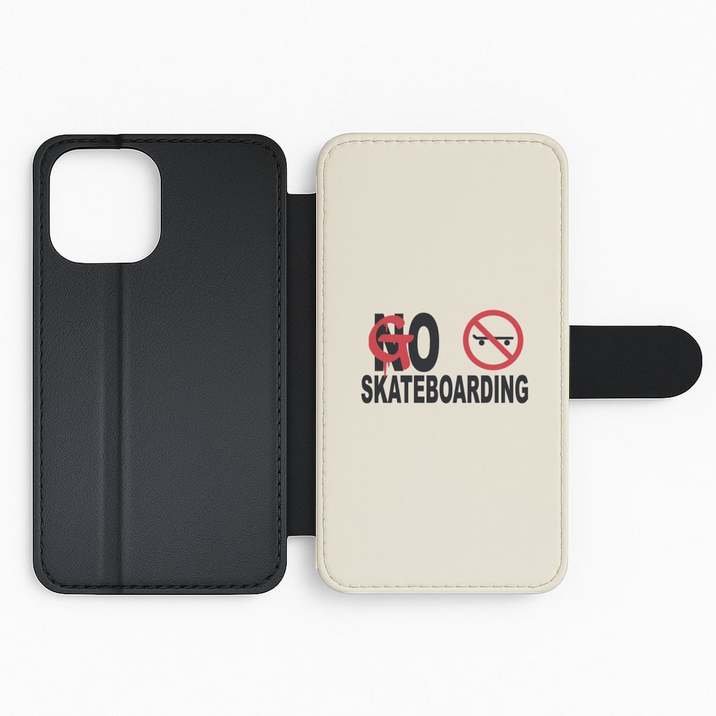 Go Skateboarding - Skate Aesthetic  Flip Phone Case